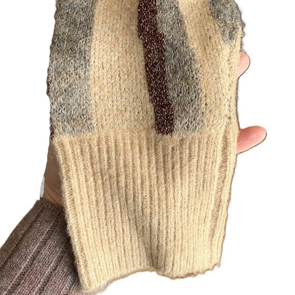 Anthropologie FRNCH Chantal Shimmer-Striped Knit Kimono Cardigan Duster, NWT - Picture 13 of 15